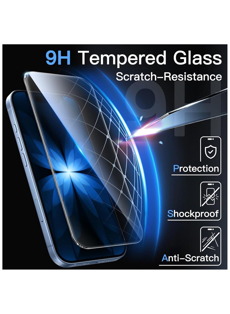 آرمور شاشة حماية زجاجية ضد الكسر و الخدوش لهاتف أبل ايفون 17 , شفاف - Image 5